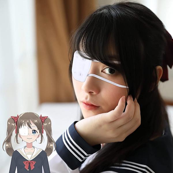 6 Hvite Øyeplaster Cosplay Øye Kostymeplaster Cosplay