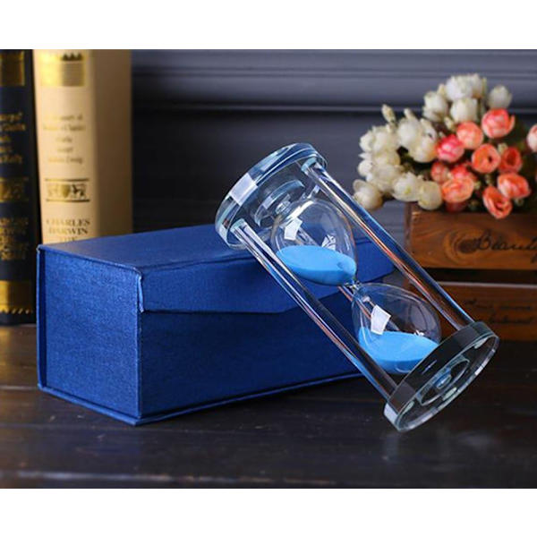 1 stycke transparent kristall-timmarsglas sandklocka