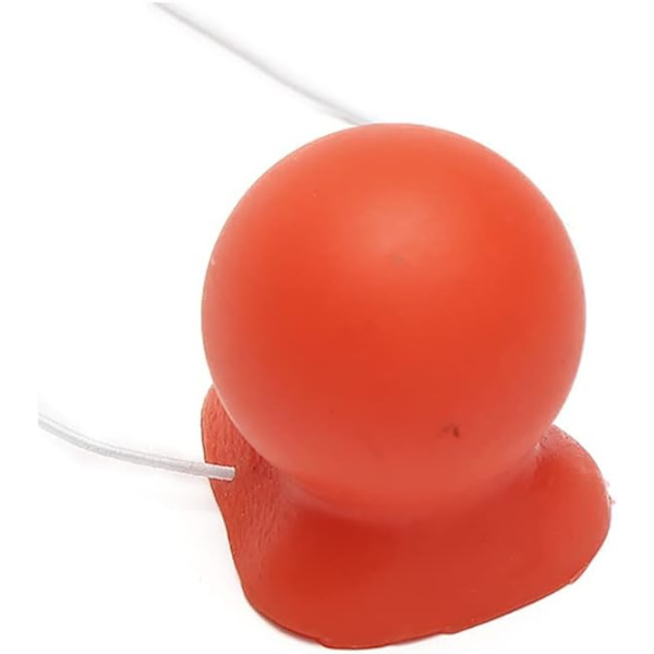 3 stycken röda gummiklovnäsor, klovnäsor och elastiskt cirkus