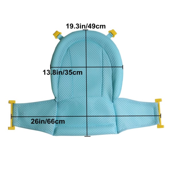 Baby badekar sete småbarn støtte matte justerbar sklisikker badekar S