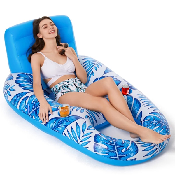 1 stk. Oppustelig Pontoon Stol Pontoon Båd Lounge Pool