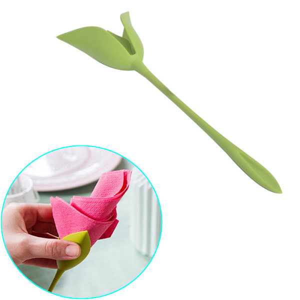 3 stk. blomster serviettholdere origami blomster serviet holder