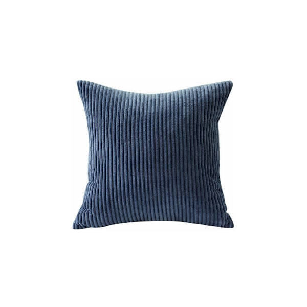 Set med 2 sammetskuddöverdrag 45x45cm midnattsblå kuddöverdrag