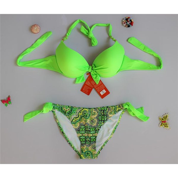 2 kpl Uimapuvut Kesä Ulkokoriste Bikini Vihreä M
