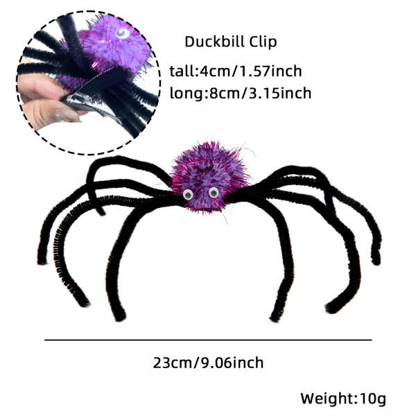 Halloween-hämähäkkipidikkeet juhliin ja pukeutumiseen