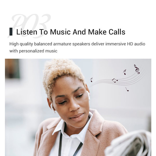 1 stk Intelligente Bluetooth-oversettelseshodetelefoner støtter 127 språk