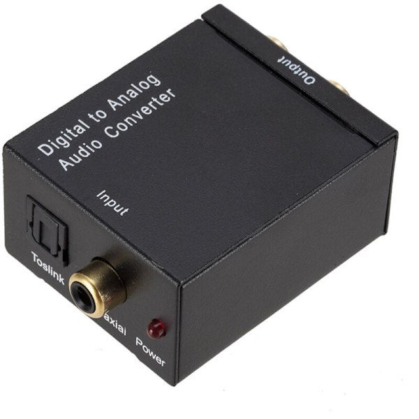 Digital till Analog Ljudomvandlare - Värd + USB + Optisk Fiber