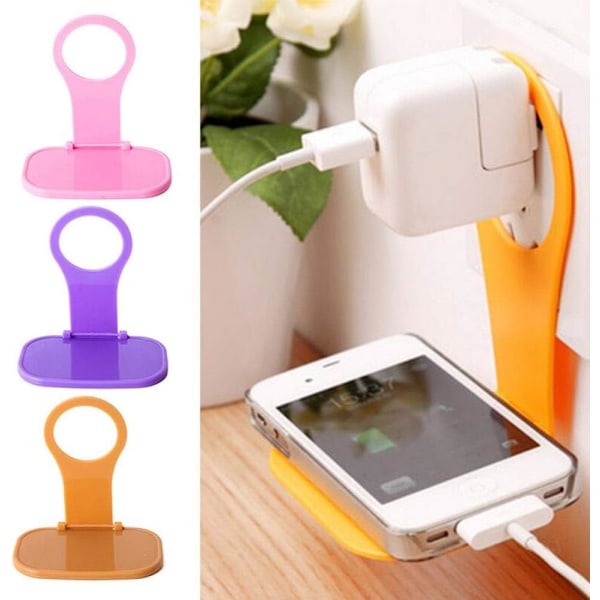 6-delt vægmonteret foldbar smartphoneholderholder egnet