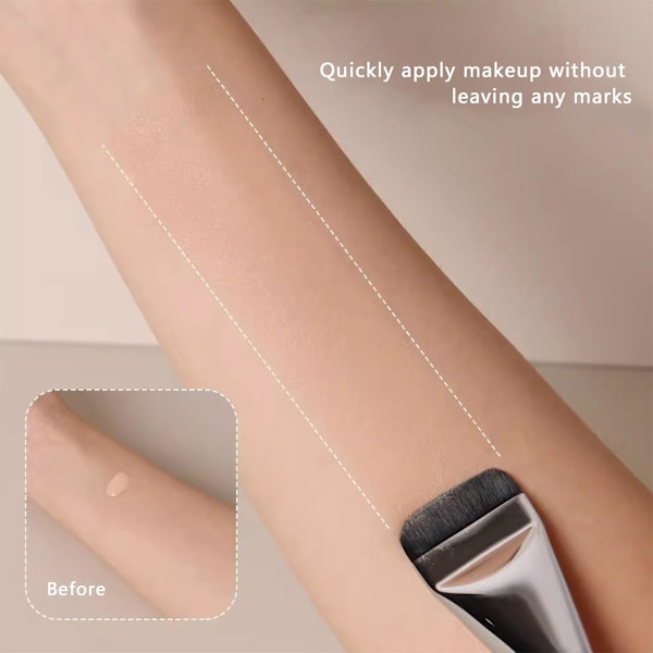 2 stk. flade pensler, ultra-tynde foundation makeup pensler