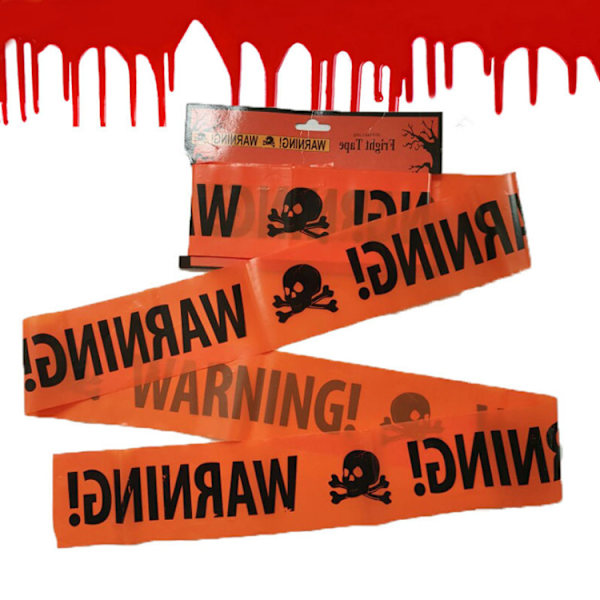 Halloween-teemainen kohtauskoriste ja somistusrekvisiitta Varoitus