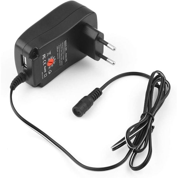 30W Strømadapter 3V~12V Justerbar Spenning Multifunksjonslader