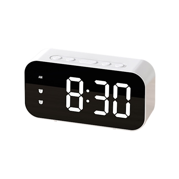 Digital Väckarklocka, Liten LED Digital Väckarklocka för Sovrum Sängbord, LED Elektronisk Väckarklocka Spegelklocka Stud