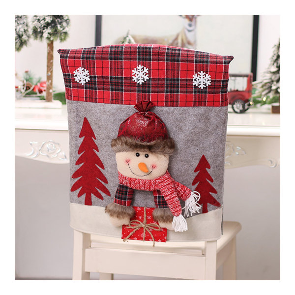 1-piece Christmas restaurant decoration chair back