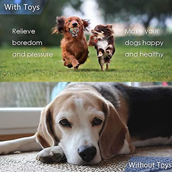 (4 stk.) Legetøj til hunde, legetøj til hunde i reb, bidelegetøj, interaktivt legetøj til hunde, til små/mellemstore hunde