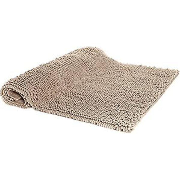 Antidérapant Basics Tapis de bain en microfibre à poils longs, 0,33 x 0,5 m, Beige