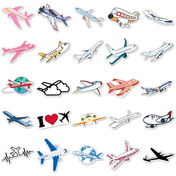 50 Pakker Fly Stickers Vannflasker Laptop Telefon Motorsykkel