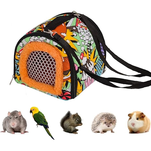 Lemmikin ulkoreppu, pieni eläin hamsterin häkki, kannettava lintu