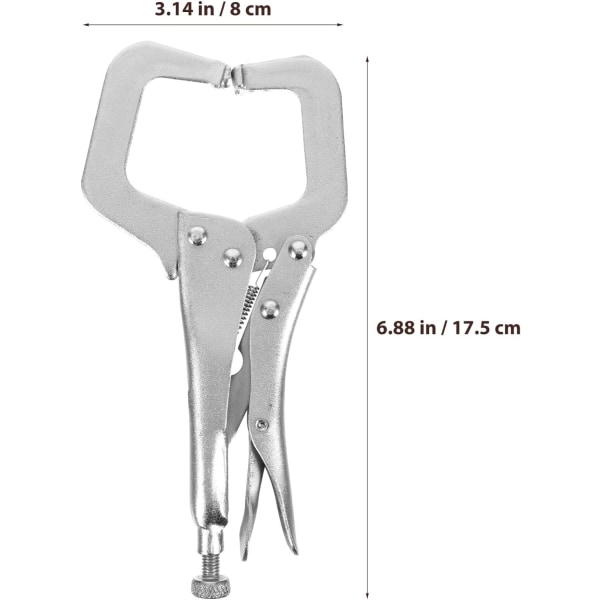 1 sett med låse-tang, sveisefaste tang, full størrelse 6 tommer