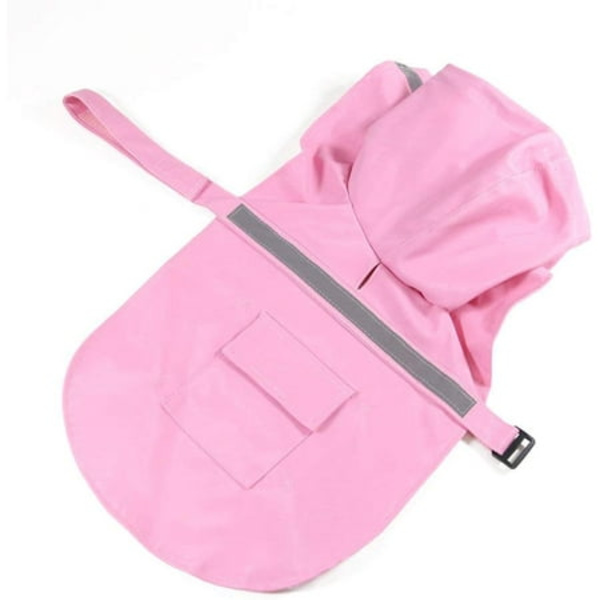 Regntäcke för hundar, vattentätt kläder, jumpsuit, valp, huva, jacka