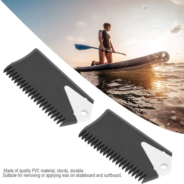 Surfvaxkam, 2 stycken Surfbrädekam Surfbrädevaxfen