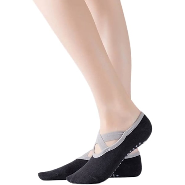 Yogasokker til kvinder med anti-slip greb - Ideel til Pilates, Pure Barre
