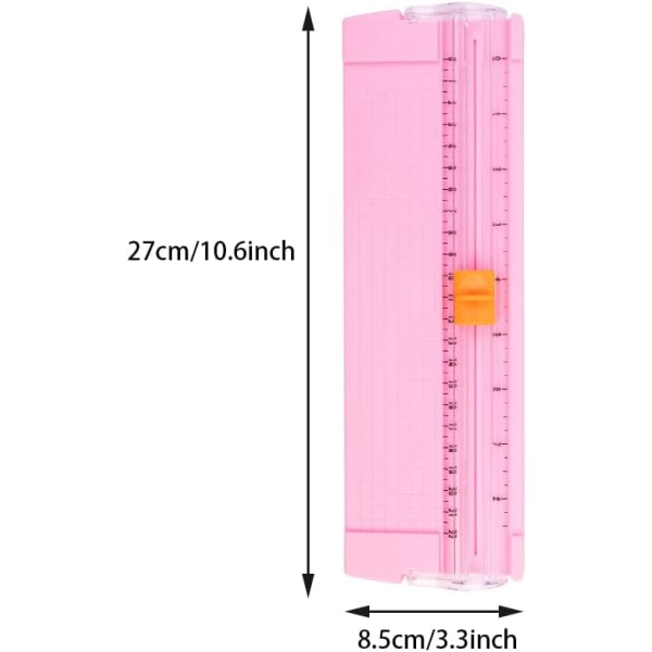 1 stycke (Rosa) Mini Paper Cutter Portable Cutter Trimmer Paper