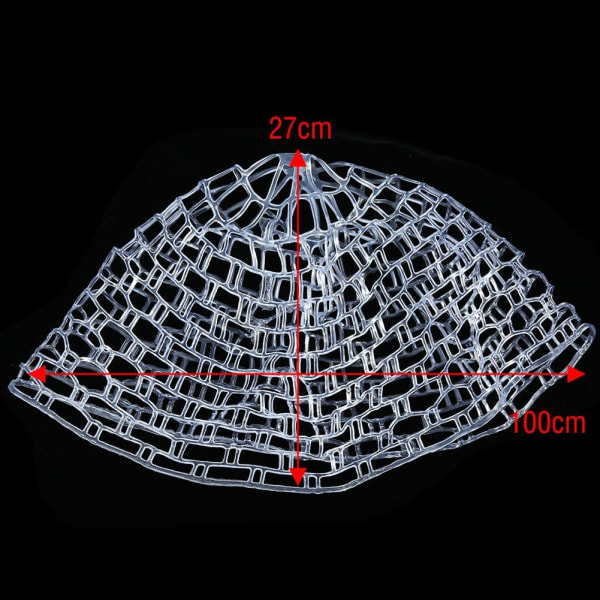 1 piece of flying fishing landing net, transparent rubber net