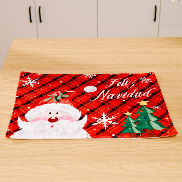 Snöflinga Rutiga Mattor Julbord Dekoration 2 stycken 45*35cm