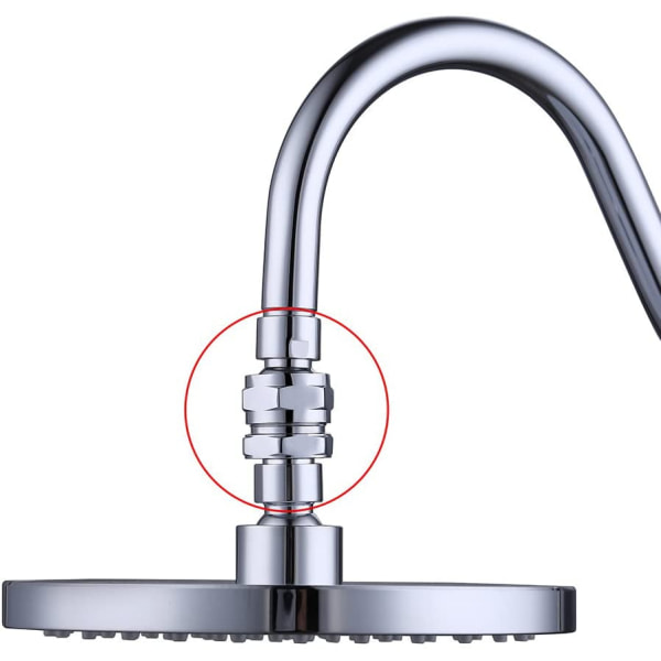 Duschhuvudsvängadapter - Mässingkula Justerbar