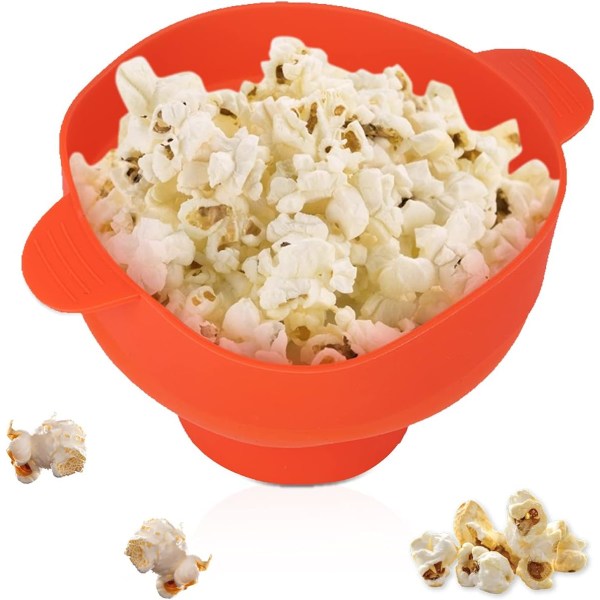 1 stk popcorn popcornmaskine, mikrobølgeovn popcornmaskine, rød