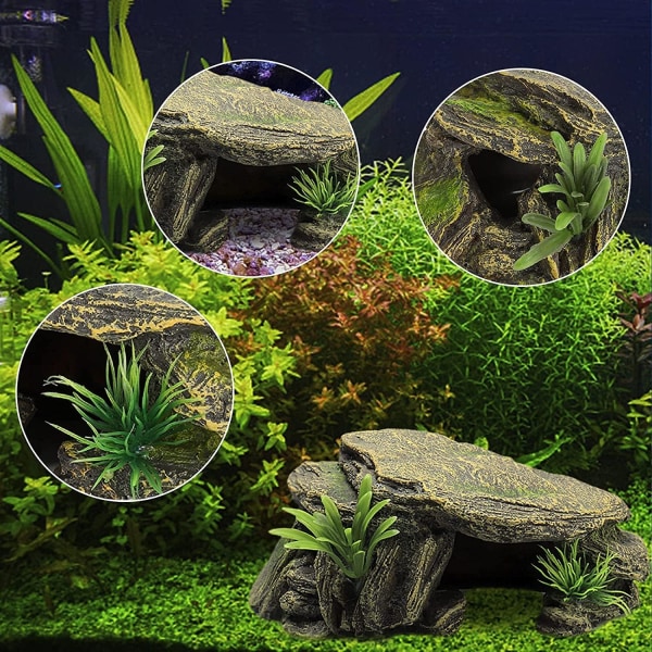 Reptilhuler, reptilskjul, fiskestene, rede