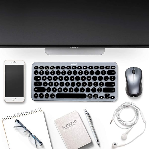 Logitech k380 tangentbordsskydd original full täckning tyst silikon