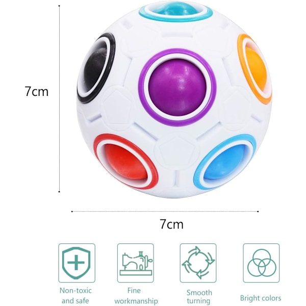 1 st Puzzle Ball Cube Hjärngympa Pedagogisk Leksak Strumpa