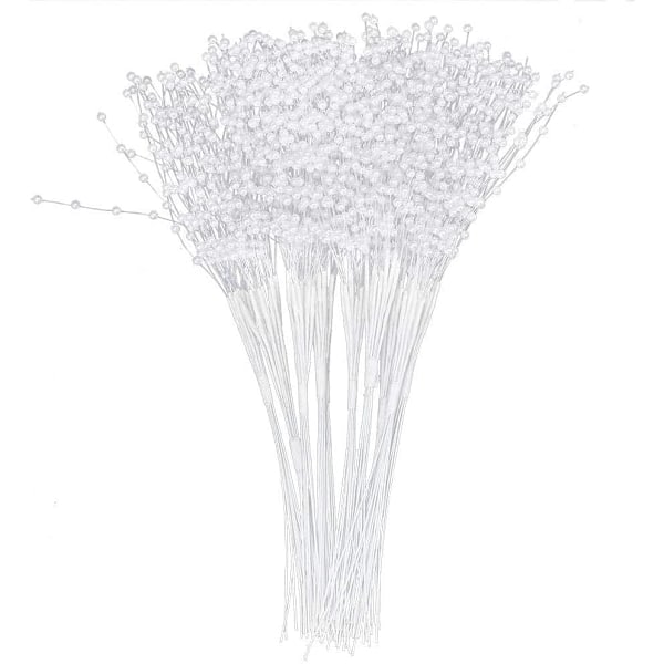 100 st pärlstavar, pärlblommor, brud