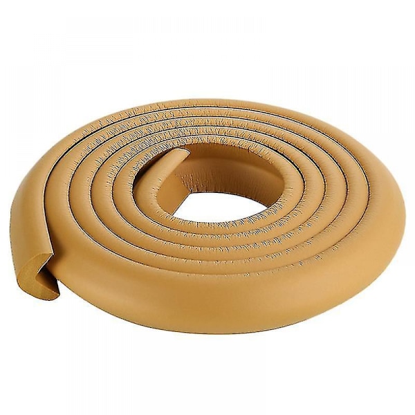 (Trä, 24MM X 8MM X 2M) Extra Tjockt Skum Bordskydd för L-formade Möbler Babysäkerhetsskydd