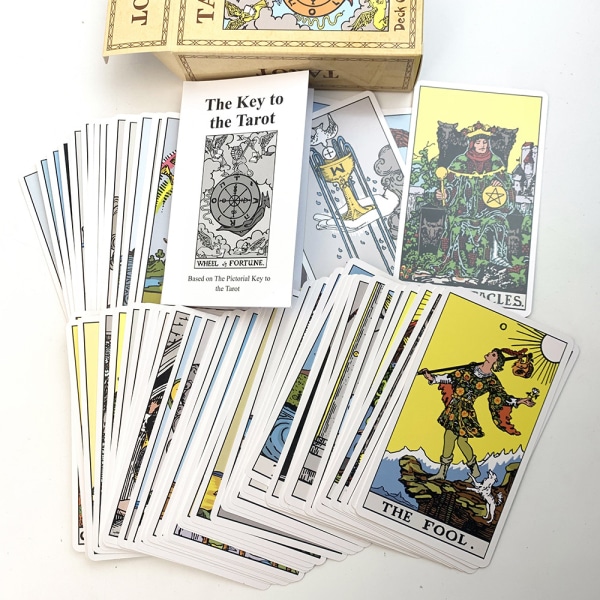 1 stk. Engelsk original Tarot-kortdæk med 78 kort