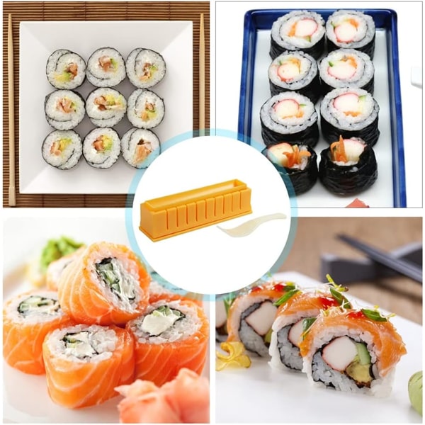 1 kpl Paksu ja Soikea Pyöreä Sushi Muottisetti Sushivalmistaja