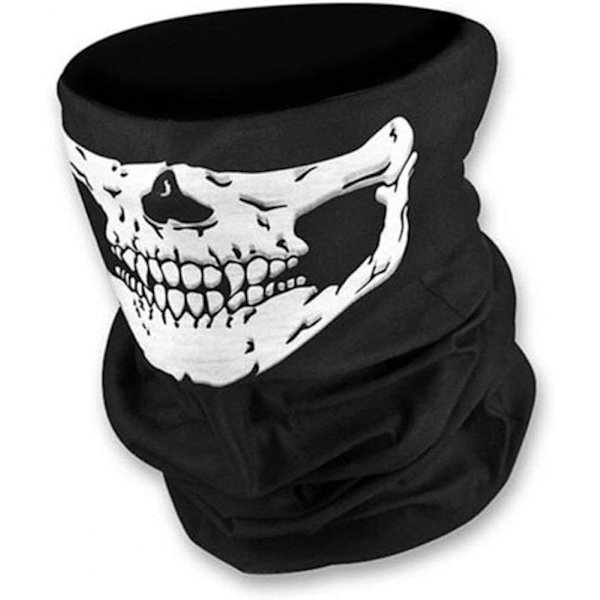 Motorcykelmasker 2 stycken Multifunktion Dödskalle Mask Motorcykel Ma