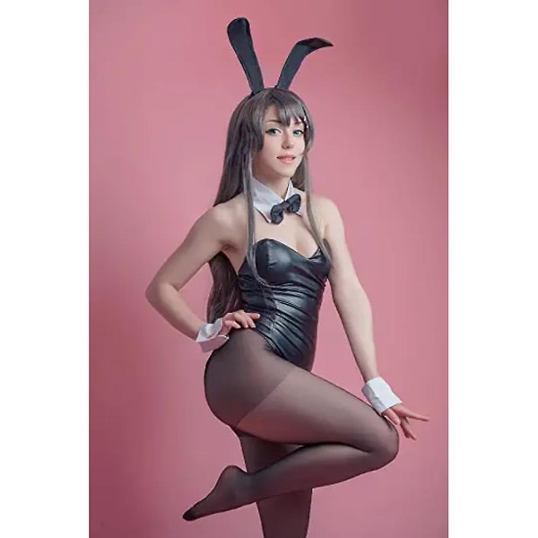 Pupujuttu Naisille Puputyttö Senpai Cosplay Yksivärinen Bodysuit Hame + Kaulus + Hiharenkaat + Päähine Yksi Koko Sopii Kaikille