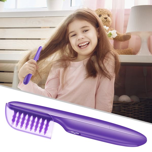 1 stk Anti-floke Turning Comb Elektrisk Flokebørste