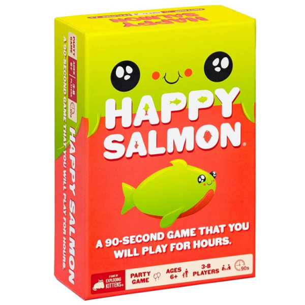 Happy Salmon Aikuisten Perhepeli Korttipeli Pommi Kissa Lautapeli