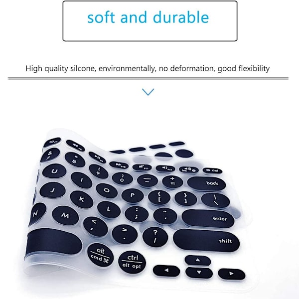 Logitech k380 tangentbordsskydd original full täckning tyst silikon