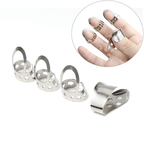 3 pekfingrar + 1 tum Rostfritt stål, metallfingerplock