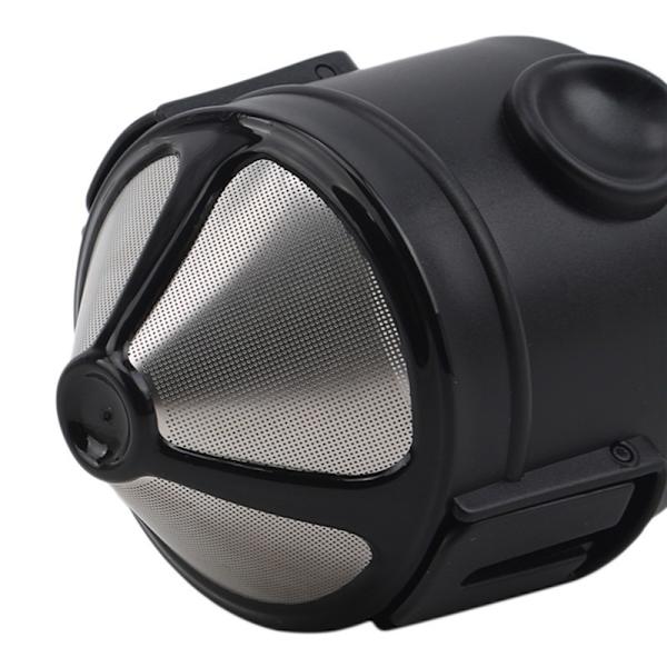 1 Styck Svart Liten Ängel Kaffe Filter Rostfritt Stål Filter