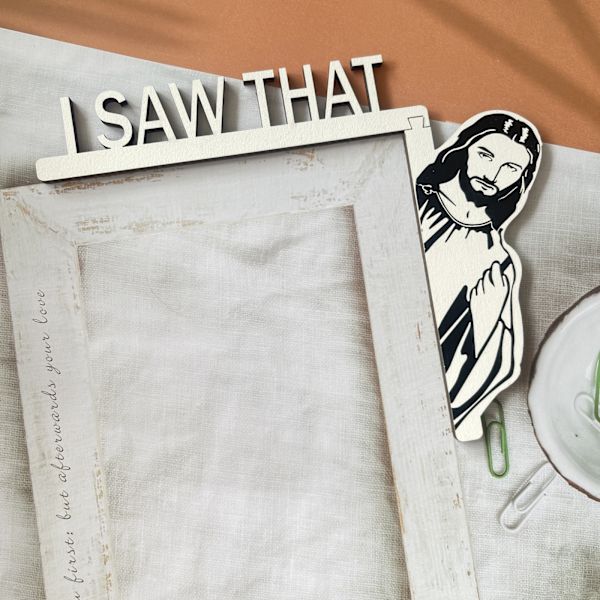 1 Stykke "JESUS I Saw That" Dørramme Dekorasjon Hjem