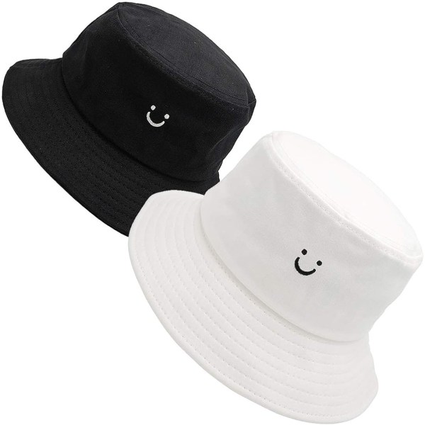 Bucket Hats Sommarresor Strandsolhatt Cap Unisex 2pack
