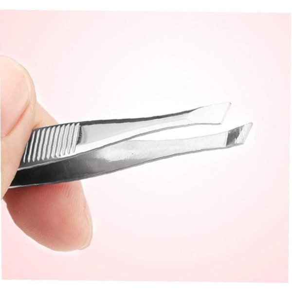 1 professional stainless steel diagonal pointed tweezers for