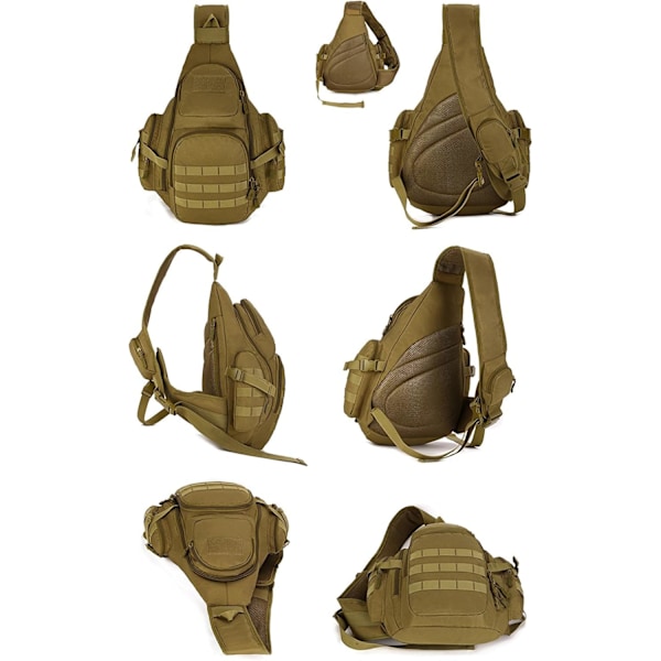 Militär Bröstpack Taktisk Axelväska Crossbody Axel