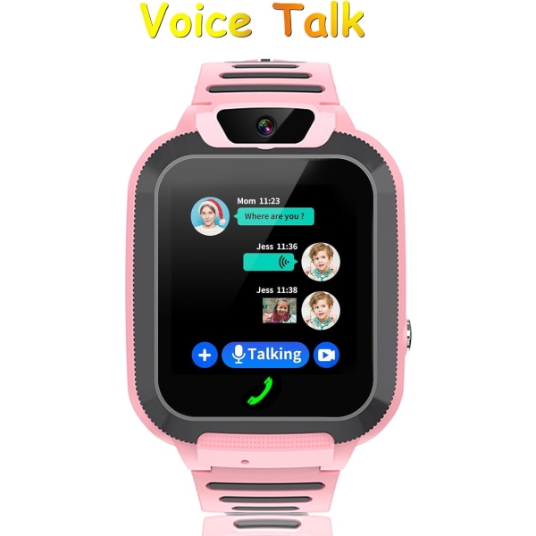 GPS Smart Watch Kids, IP68-resistent Smart Kids Watch med LBS P