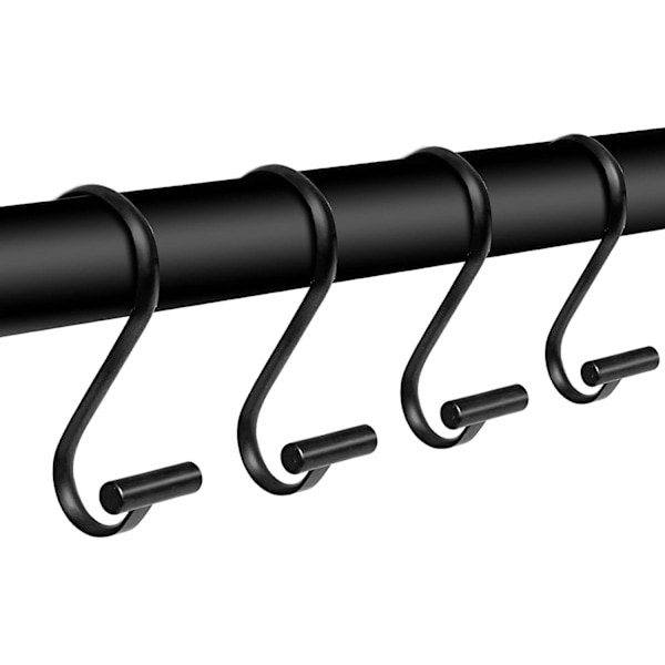 4 sorte metal shower curtain kroge, rustfri bruseforhæng